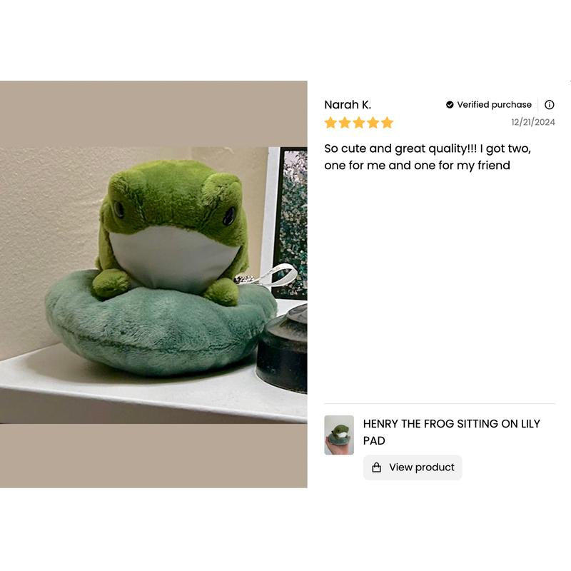 Henry the Frog Plushie by the Royal Wreaths