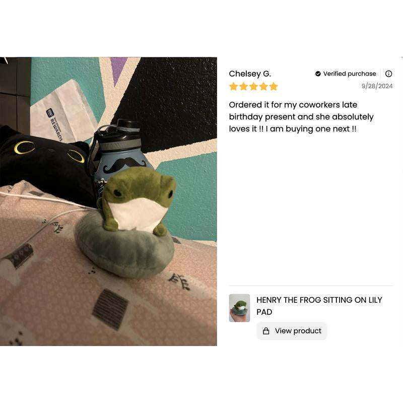 Henry the Frog Plushie by the Royal Wreaths