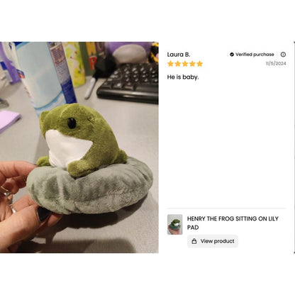 Henry the Frog Plushie by the Royal Wreaths